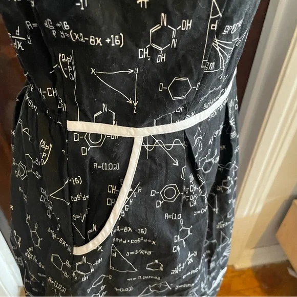 Retrolicious Math Equation Collared Dress - Picture 8 of 12